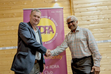 David Gauke was the guest speaker at the RDRA's 2024 AGM, pictured with RDRA Chairman Ash Pattni.