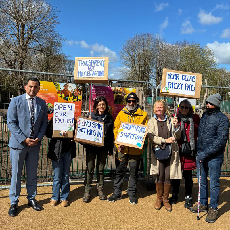 Ebury Play Area gathering