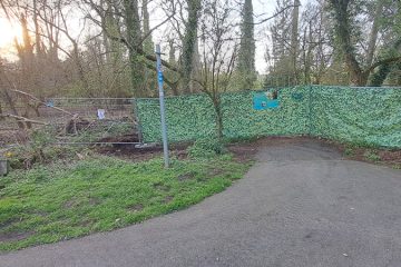 Woodland path has been closed since March 2024.